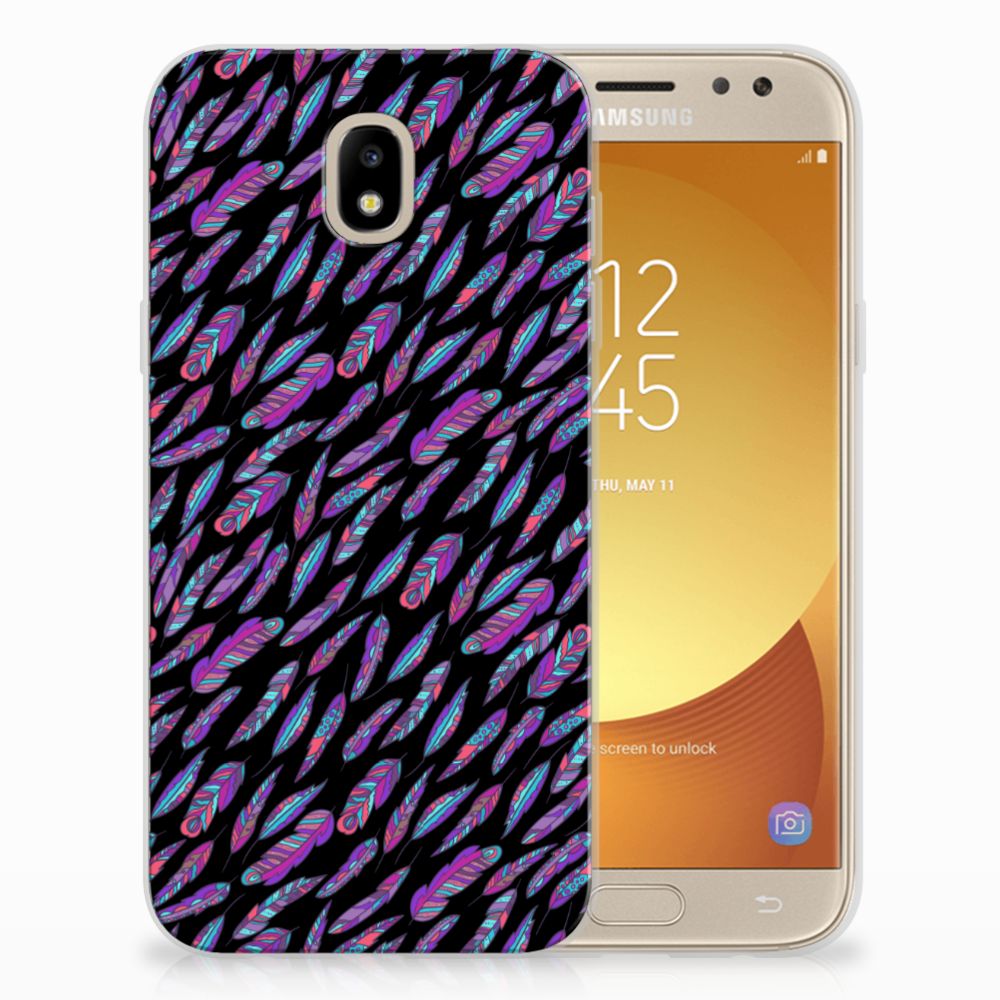 Samsung Galaxy J5 2017 TPU bumper Feathers Color