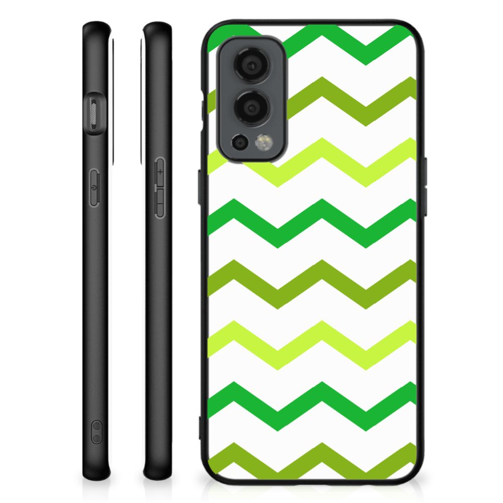 OnePlus Nord 2 Back Case Zigzag Groen B2C Telecom
