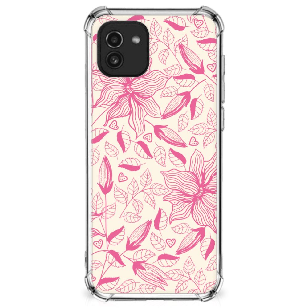 Samsung Galaxy A03 Case Pink Flowers B2C Telecom