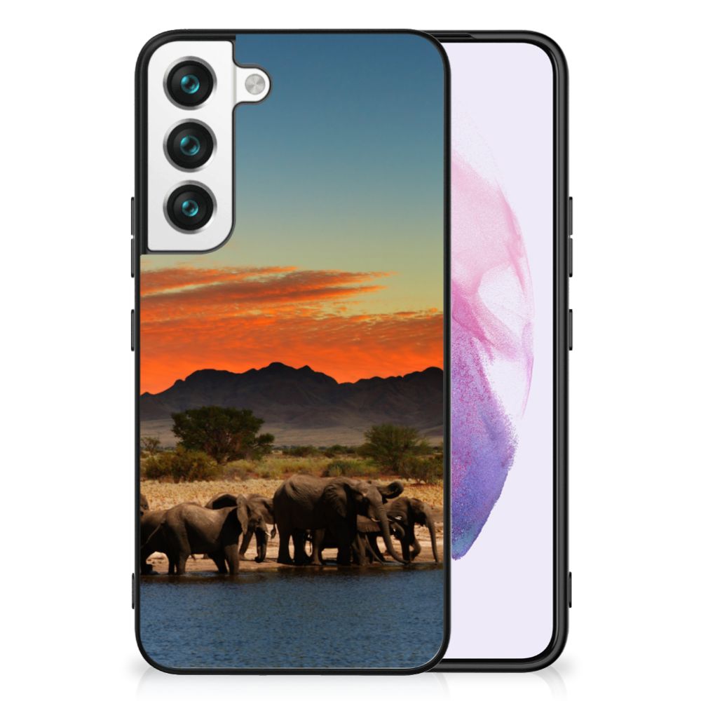 Samsung Galaxy S22 Dierenprint Telefoonhoesje Olifanten