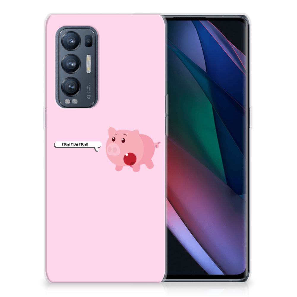 OPPO Find X3 Neo Telefoonhoesje met Naam Pig Mud B2C Telecom