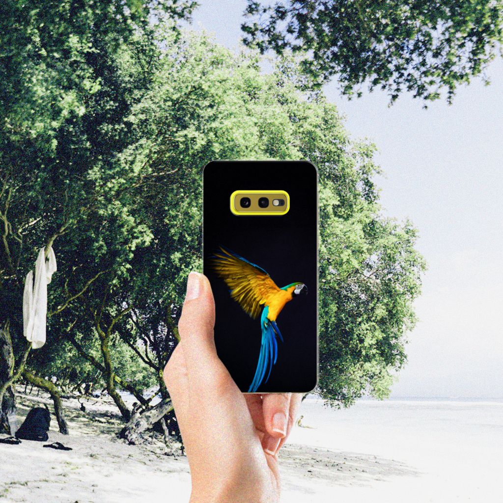 Samsung Galaxy S10e TPU Hoesje Papegaai