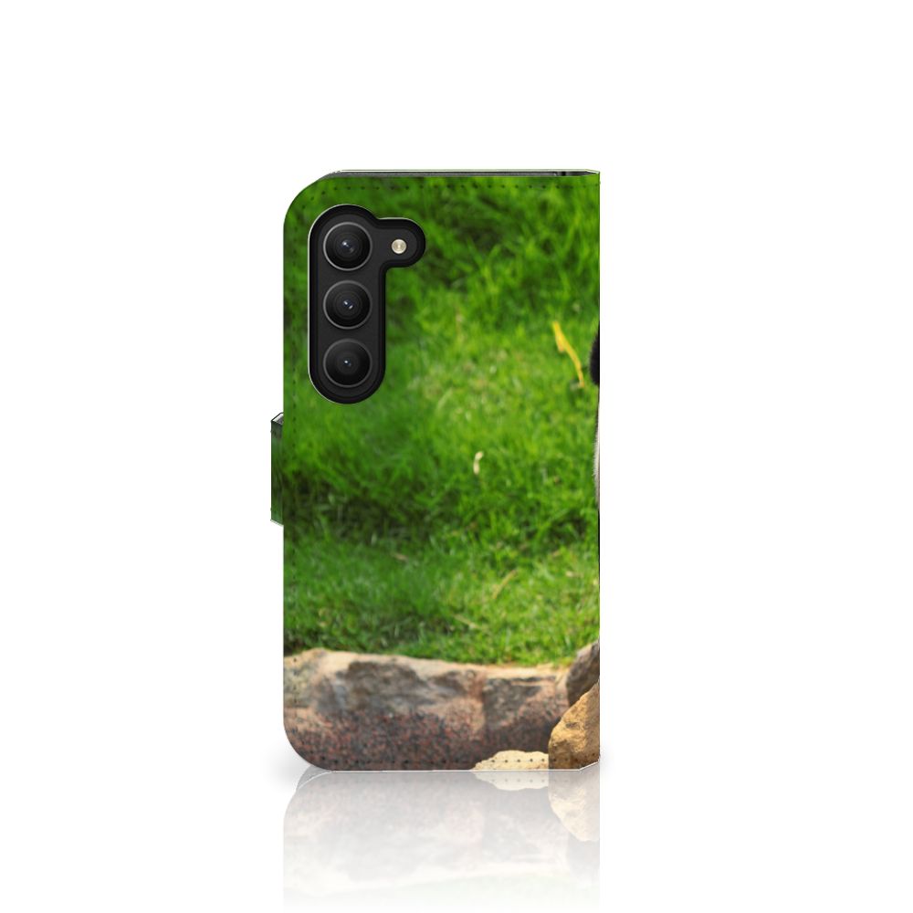 Samsung Galaxy S23 Telefoonhoesje met Pasjes Panda