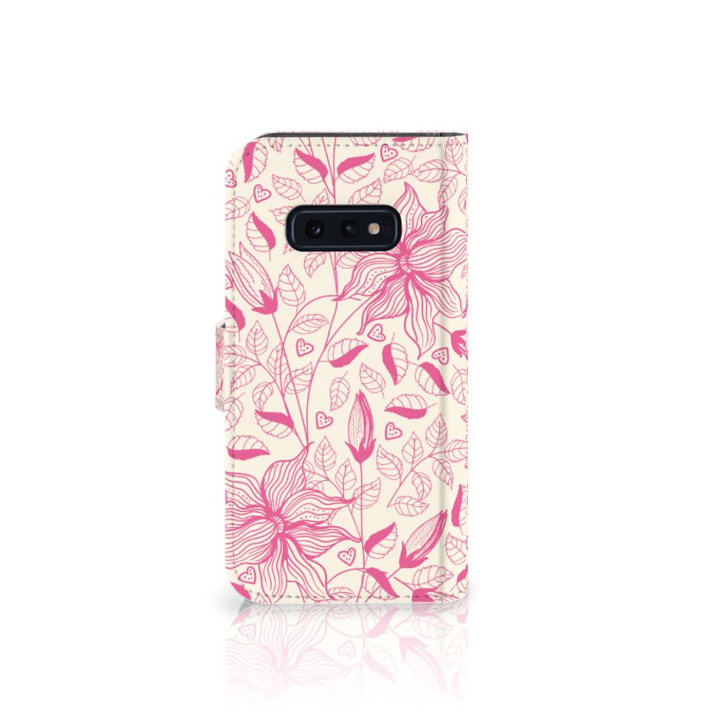 Samsung Galaxy S10e Hoesje Pink Flowers