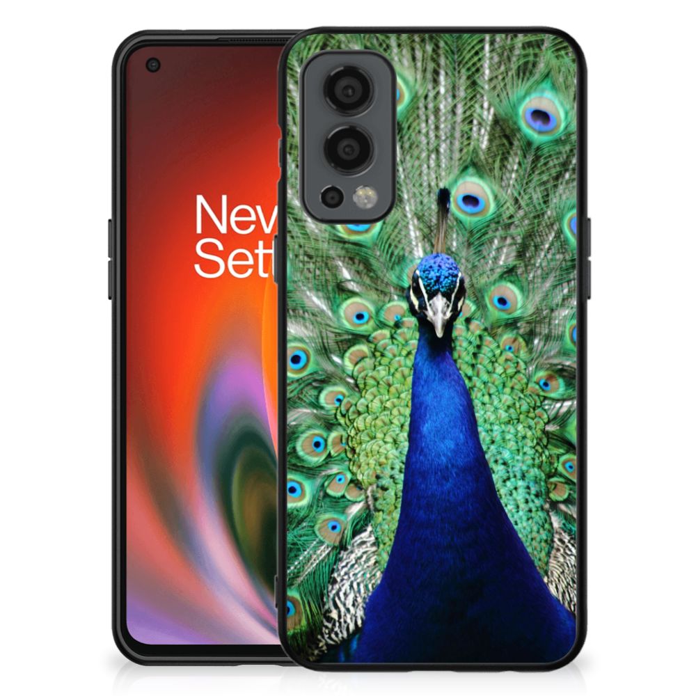 OnePlus Nord 2 Dierenprint Telefoonhoesje Pauw