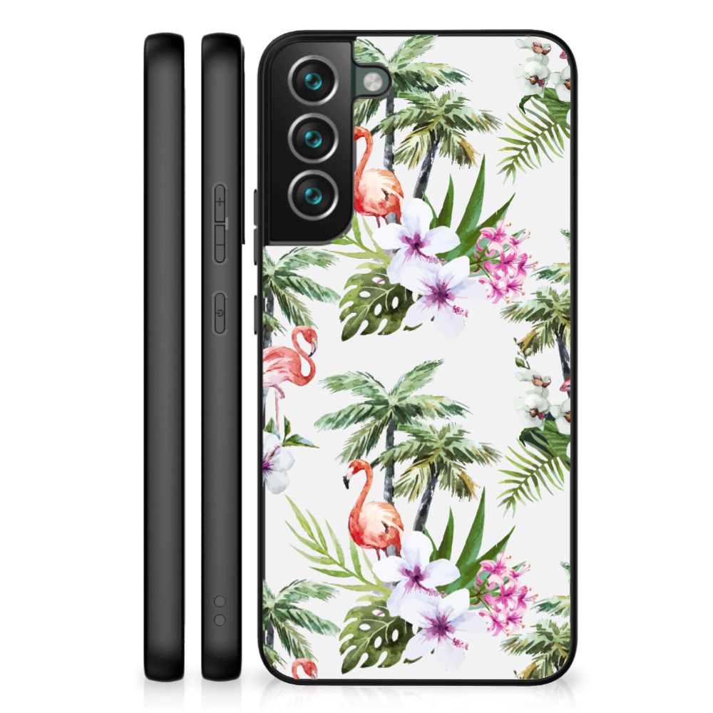 Samsung Galaxy S22 Plus Dierenprint Telefoonhoesje Flamingo Palms