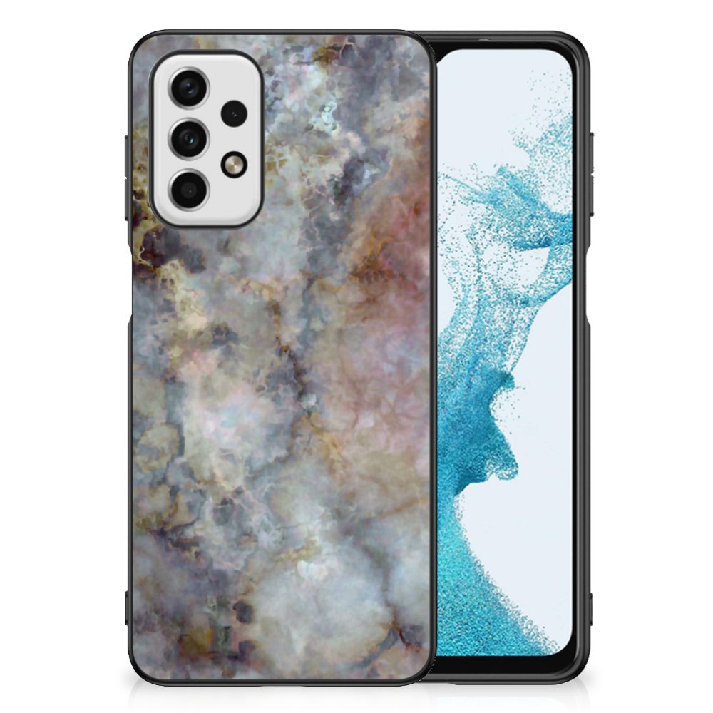 Samsung Galaxy A23 Marmeren Print Telefoonhoesje Marmer Grijs B2C Telecom