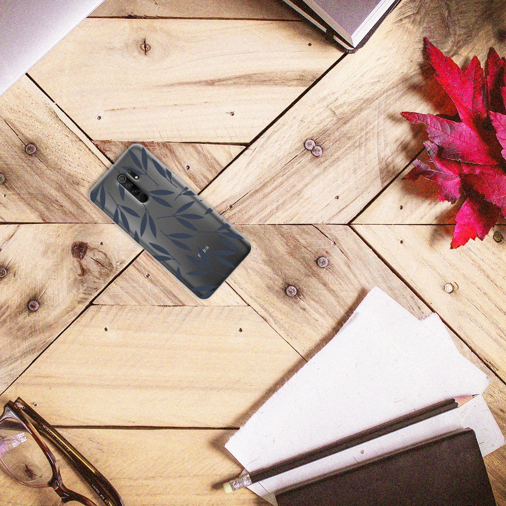 Xiaomi Redmi 9 TPU Case Leaves Blue B2C Telecom