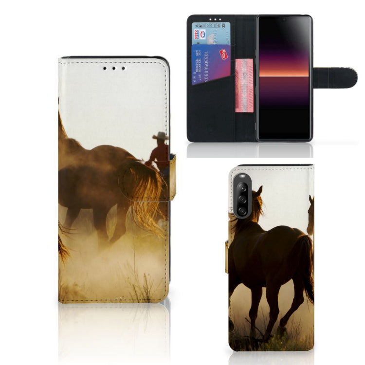 Sony Xperia L4 Telefoonhoesje met Pasjes Design Cowboy