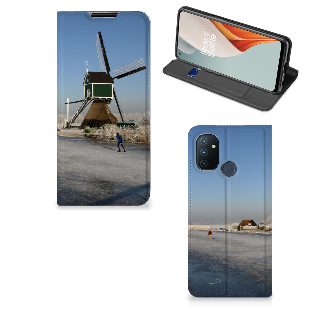 OnePlus Nord N100 Book Cover Schaatsers - B2C Telecom