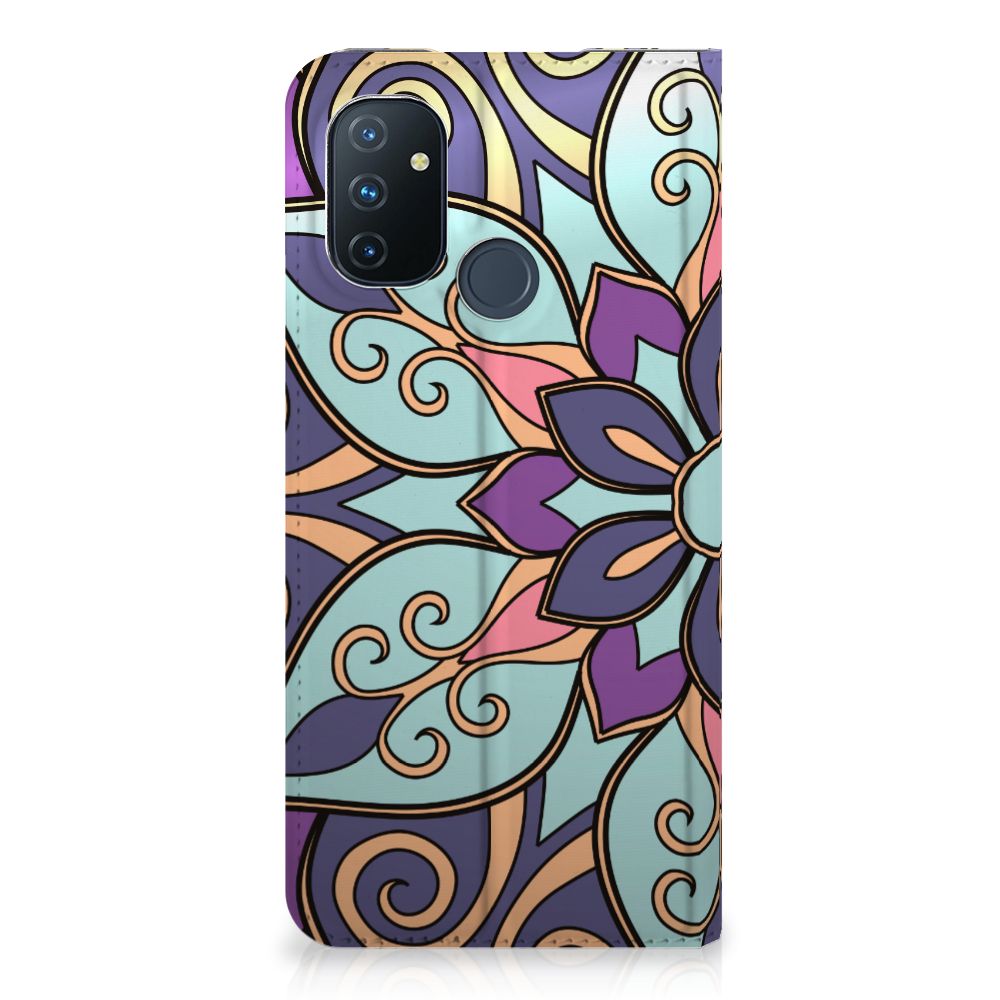 OnePlus Nord N100 Smart Cover Purple Flower - B2C Telecom