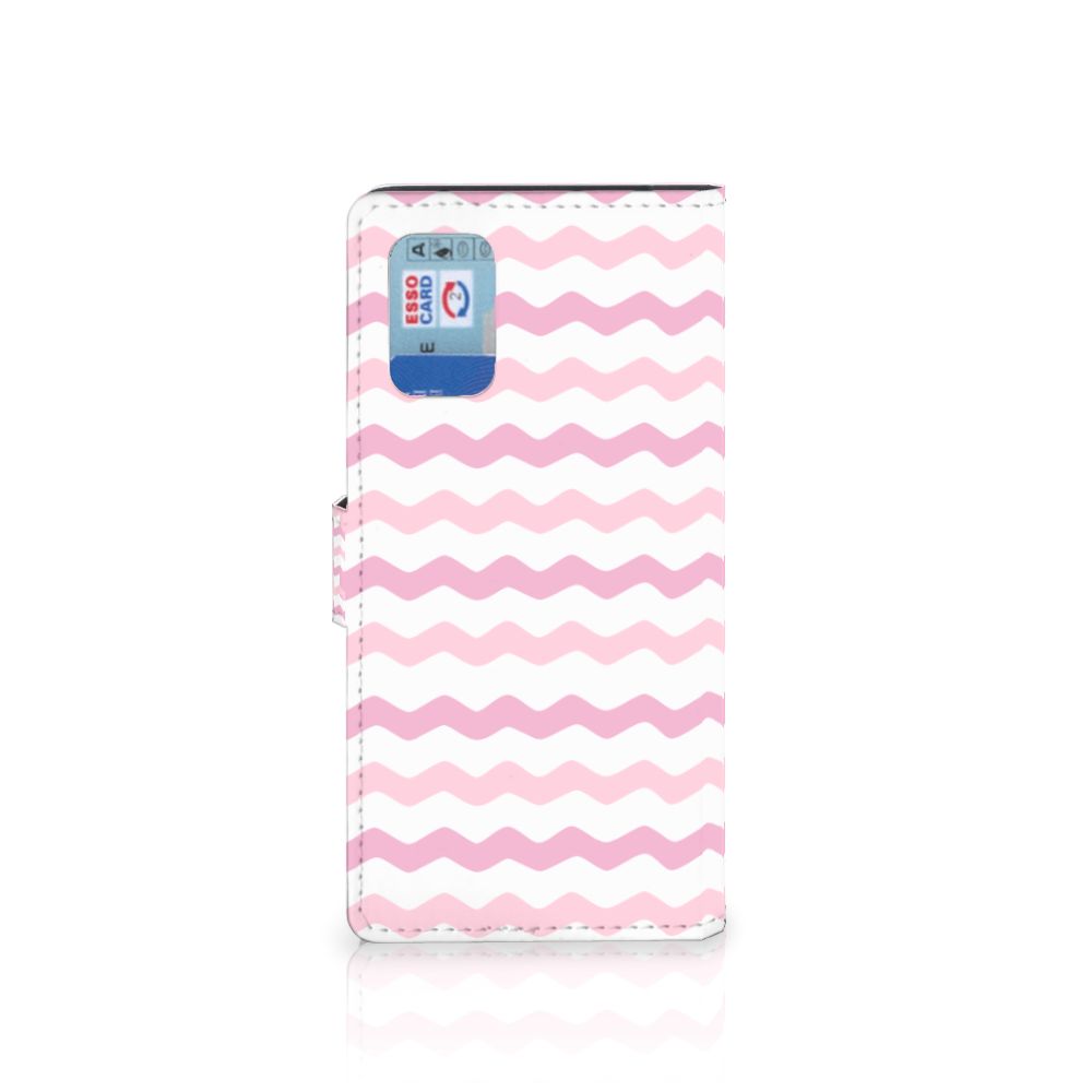 Samsung Galaxy A02s | M02s Telefoon Hoesje Waves Roze