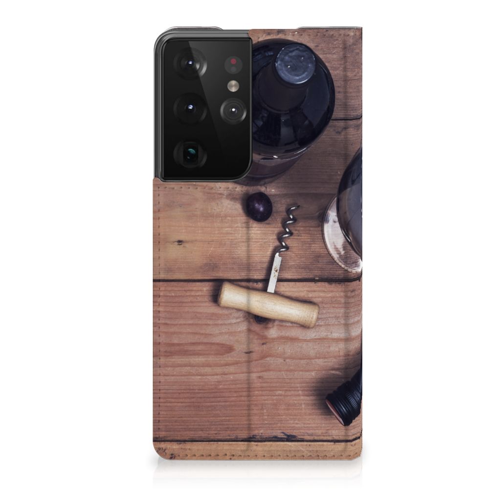 Samsung Galaxy S21 Ultra Flip Style Cover Wijn - B2C Telecom