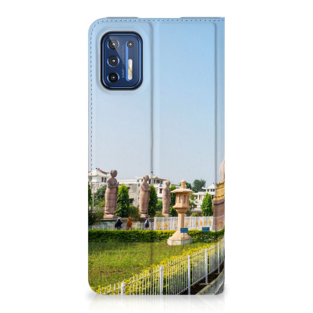 Motorola Moto G9 Plus Book Cover Boeddha - B2C Telecom