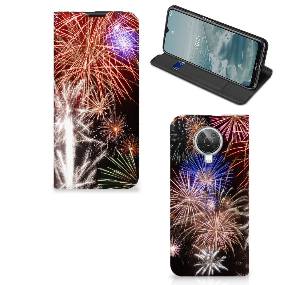 Nokia G10 | G20 Hippe Standcase Vuurwerk