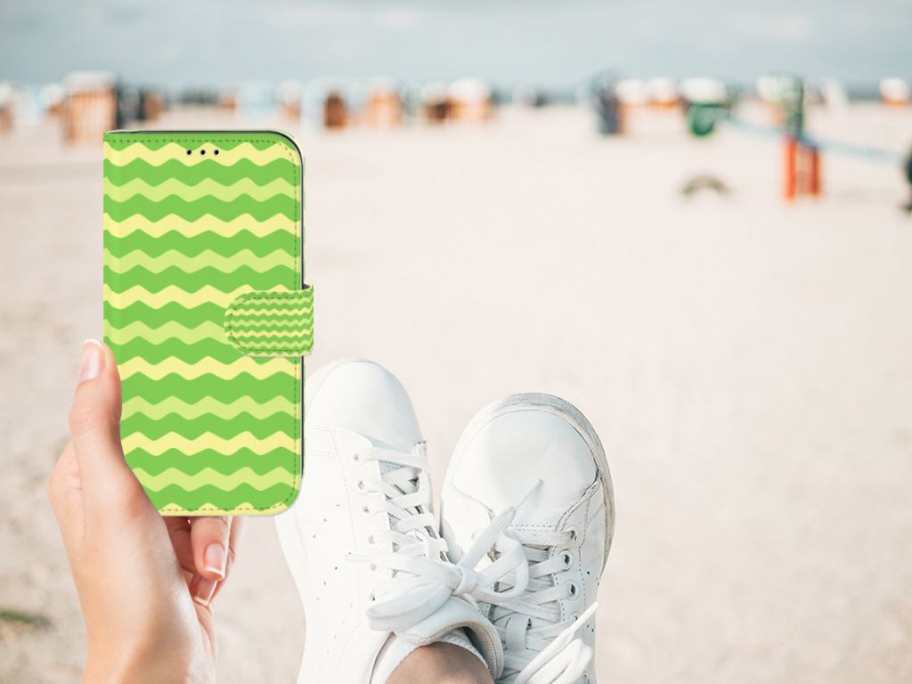 Apple iPhone 11 Telefoon Hoesje Waves Green