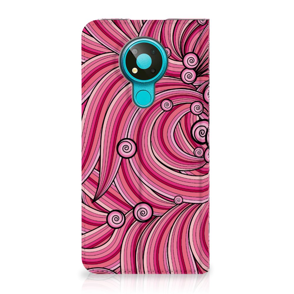 Nokia 3.4 Bookcase Swirl Pink - B2C Telecom
