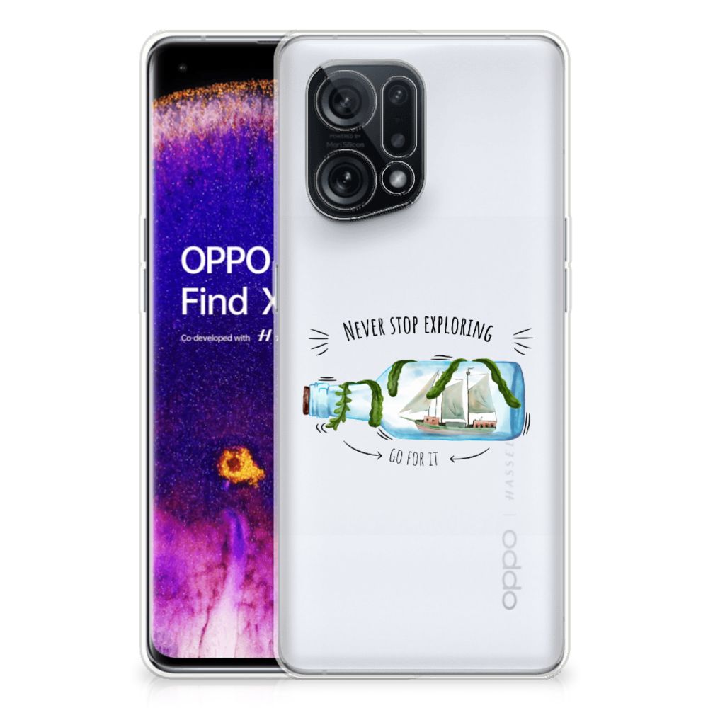 OPPO Find X5 Telefoonhoesje met Naam Boho Bottle B2C Telecom