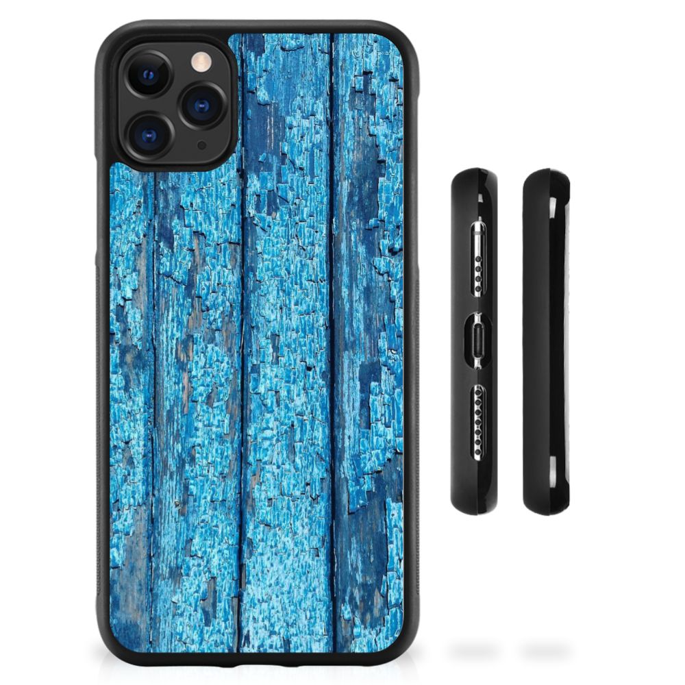 Apple iPhone 11 Pro Max Grip Case Wood Blue B2C Telecom