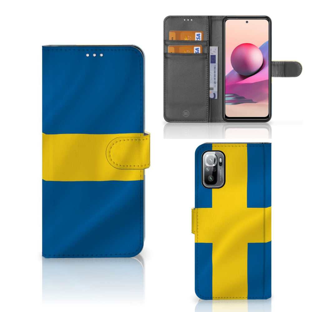 Xiaomi Redmi Note 10/10T 5G | Poco M3 Pro Bookstyle Case Zweden