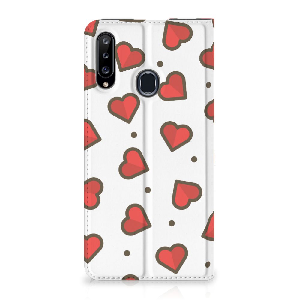 Samsung Galaxy A20s Hoesje met Magneet Hearts - B2C Telecom