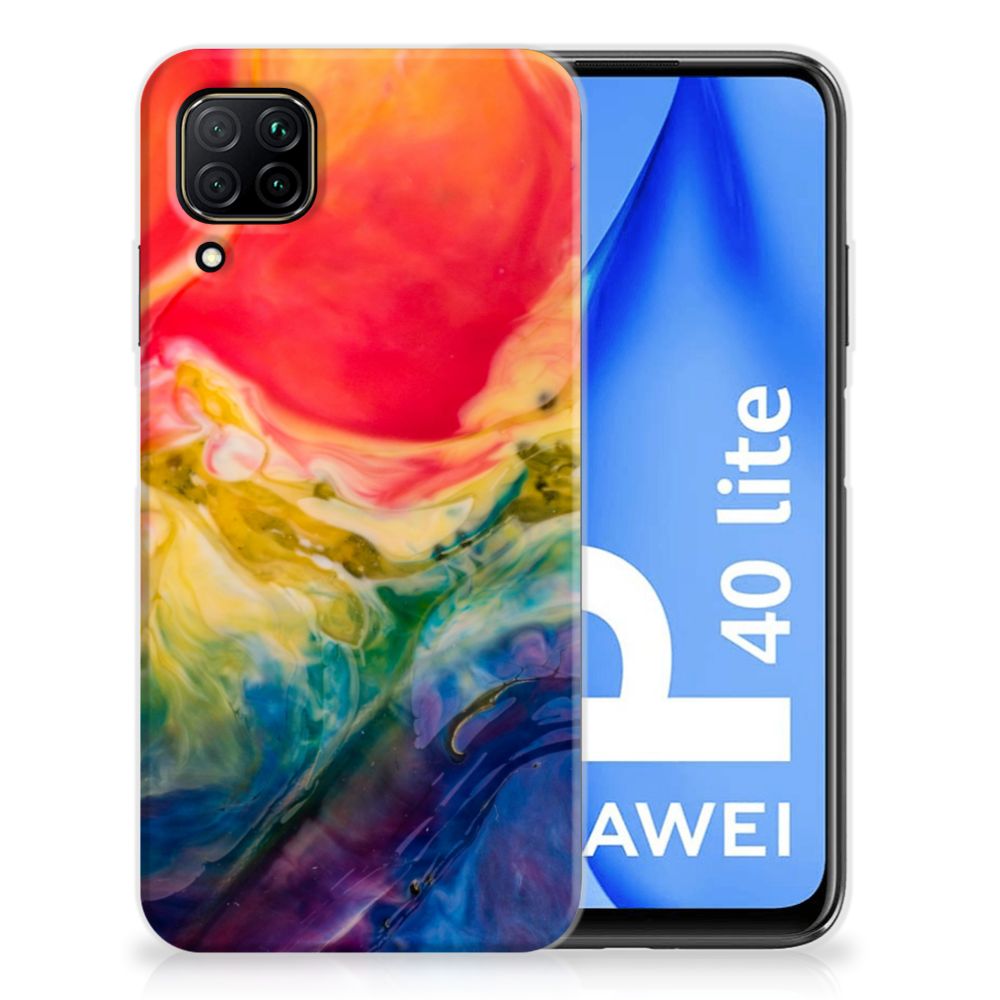 Hoesje maken Huawei P40 Lite Watercolor Dark B2C Telecom