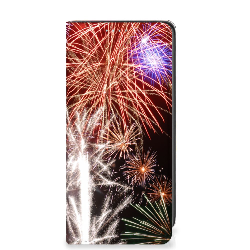 Samsung Galaxy A41 Hippe Standcase Vuurwerk - B2C Telecom