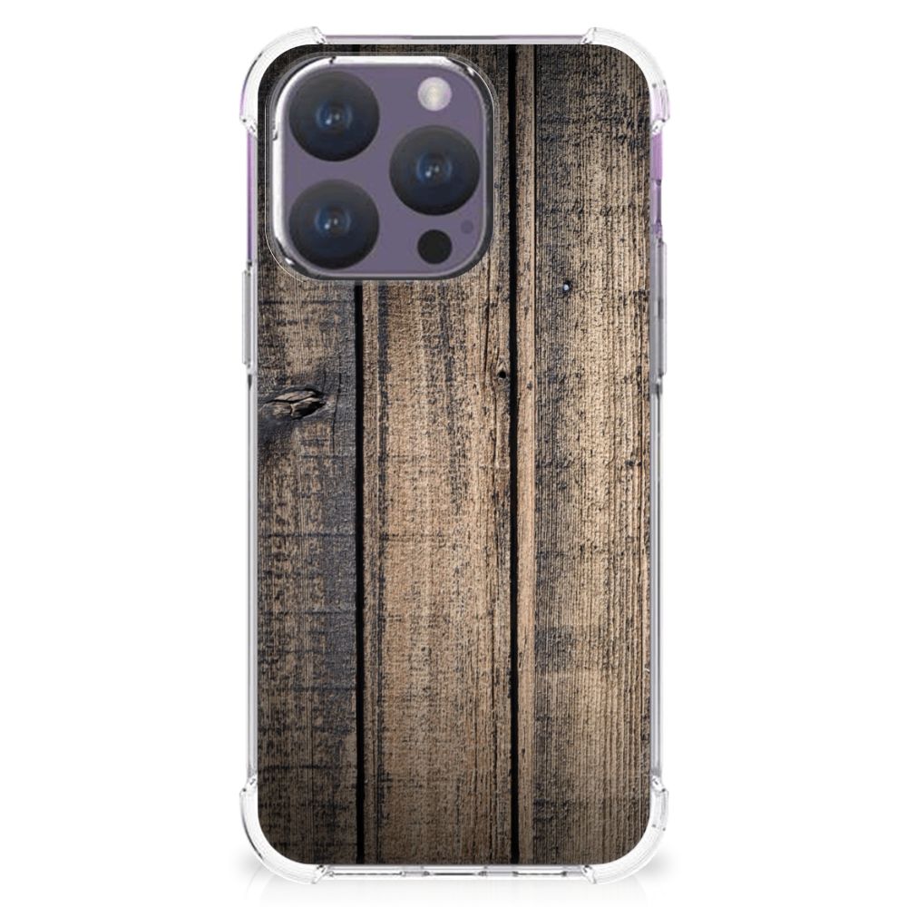 iPhone 15 Pro Stevig Telefoonhoesje Steigerhout