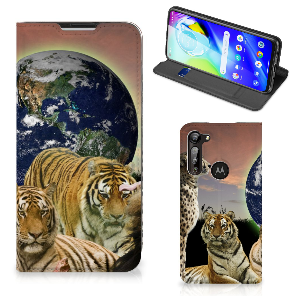 Motorola Moto G8 Power Hoesje maken Roofdieren - B2C Telecom
