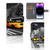iPhone 15 Pro Max Flip Cover New York Taxi met zwart-wit taxi ontwerp en opbergvakjes 📱🚕