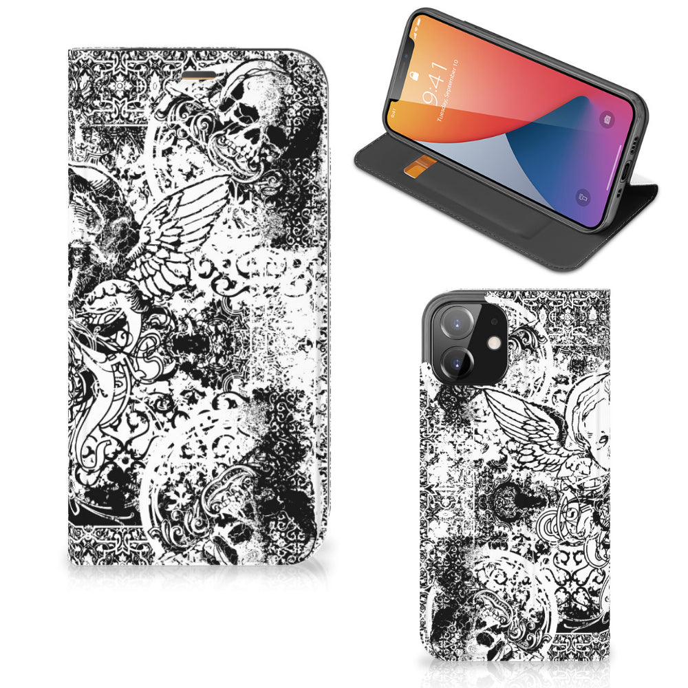 Mobiel BookCase iPhone 12 | iPhone 12 Pro Skulls Angel