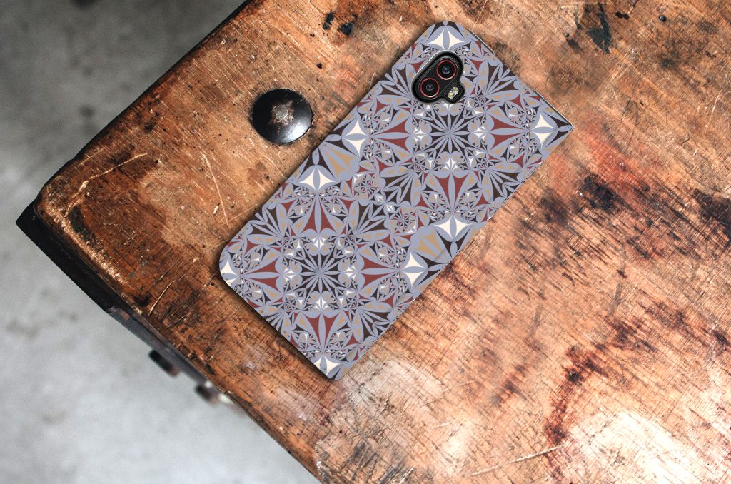 Samsung Galaxy Xcover 6 Pro Standcase Flower Tiles - B2C Telecom