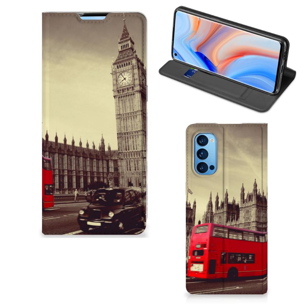 OPPO Reno4 Pro 5G Book Cover Londen - B2C Telecom