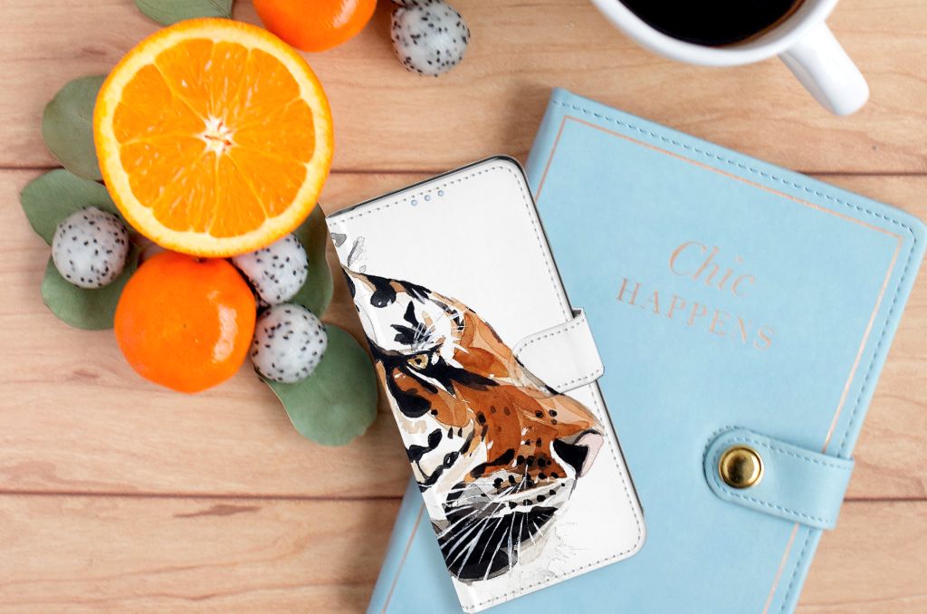 Hoesje OPPO Reno 4 Pro 5G Watercolor Tiger