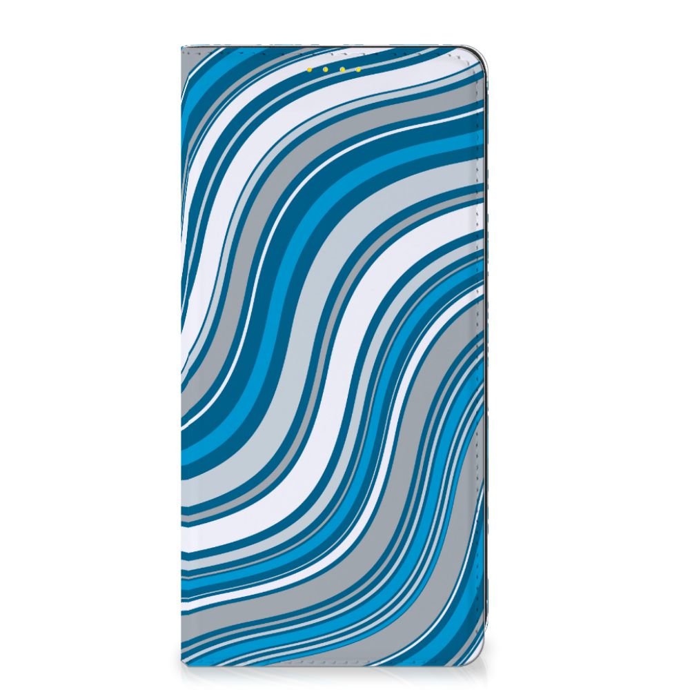 Xiaomi Poco X3 Pro | Poco X3 Hoesje met Magneet Waves Blue - B2C Telecom