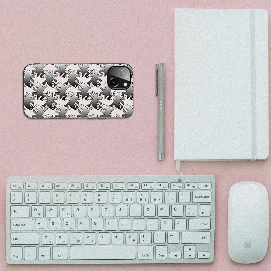 Apple iPhone 13 Dierenprint Telefoonhoesje Salamander Grey B2C Telecom