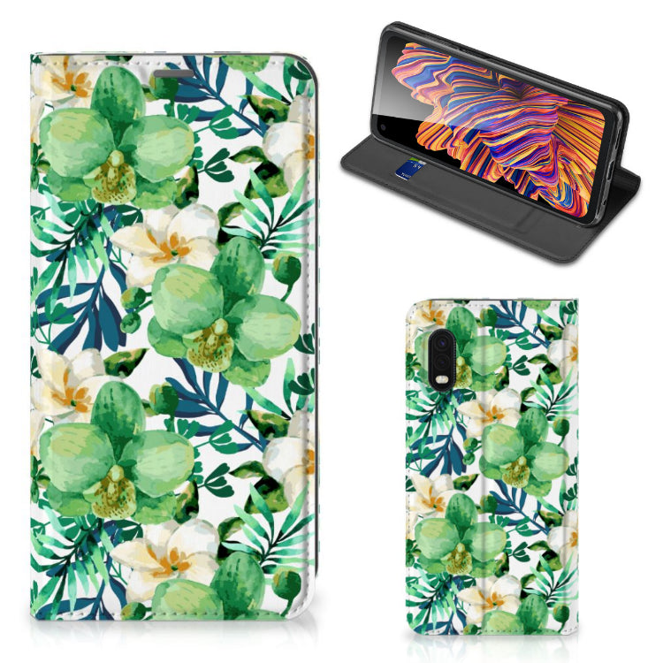 Samsung Xcover Pro Smart Cover Orchidee Groen