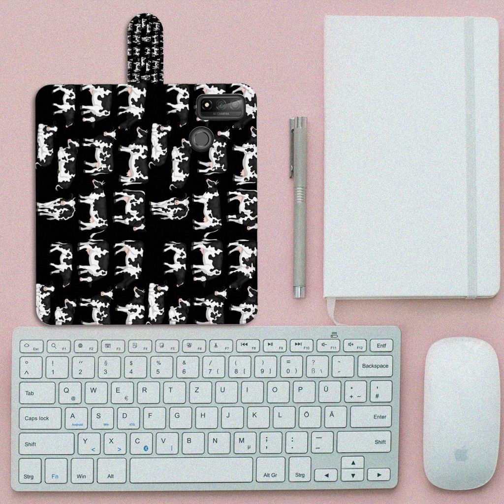 Huawei P Smart 2020 Telefoonhoesje met Pasjes Koetjes