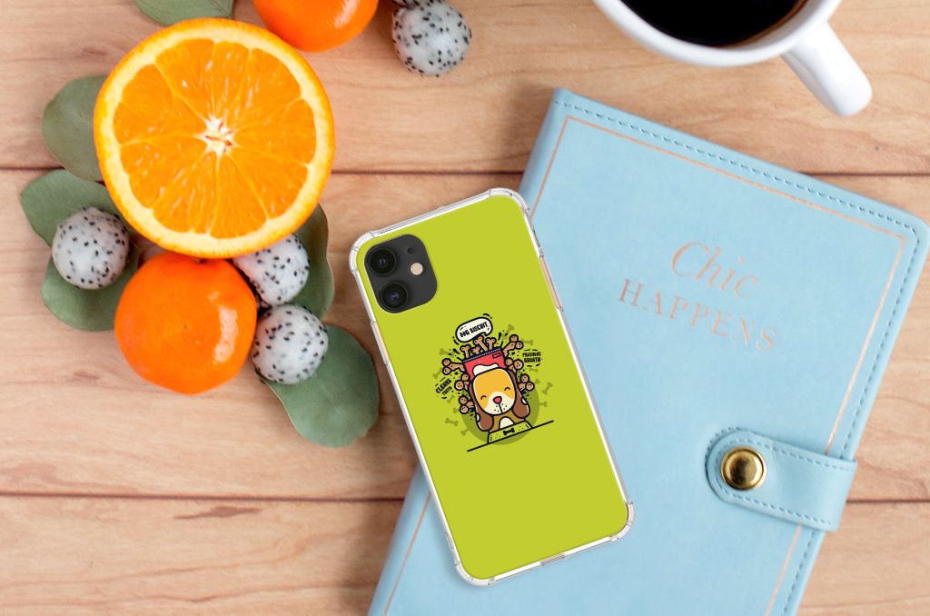 Apple iPhone 11 Stevig Bumper Hoesje Doggy Biscuit