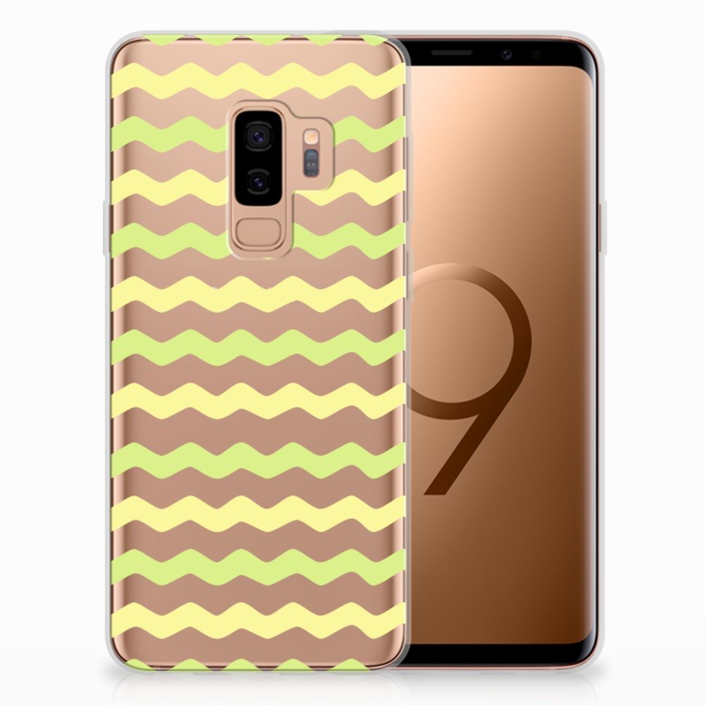 Samsung Galaxy S9 Plus TPU bumper Waves Yellow