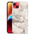 iPhone 14 Plus TPU Siliconen Hoesje Marmer Beige met een elegant marmerdesign, perfect voor stijlvolle bescherming.