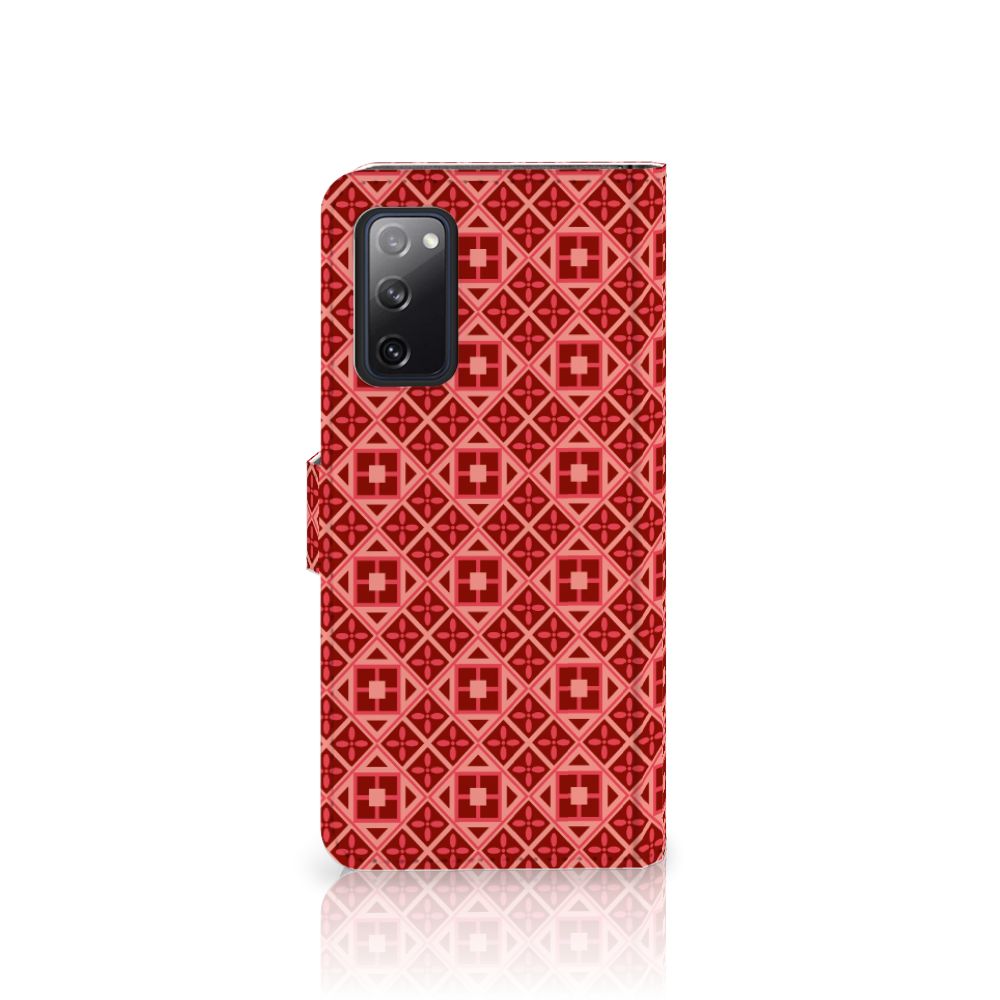 Samsung Galaxy S20 FE Telefoon Hoesje Batik Rood