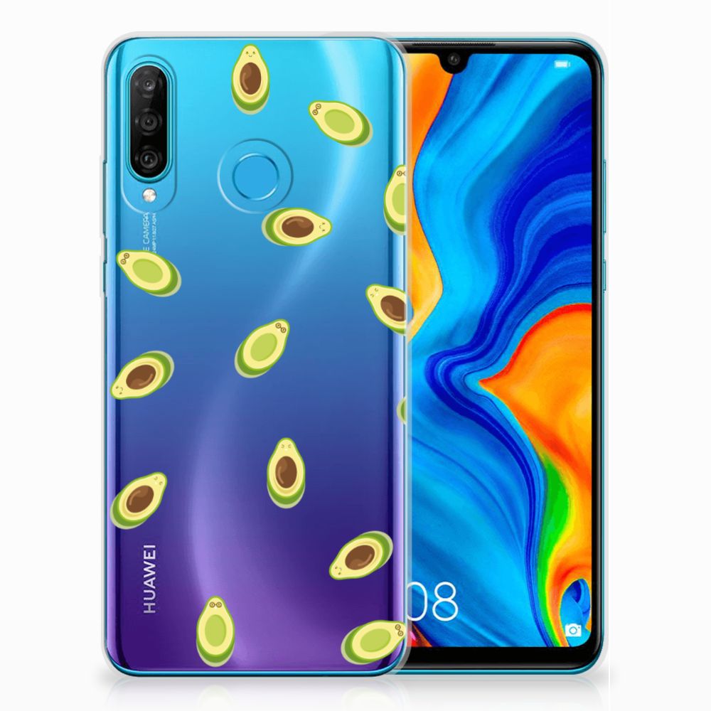 Huawei P30 Lite Siliconen Case Avocado