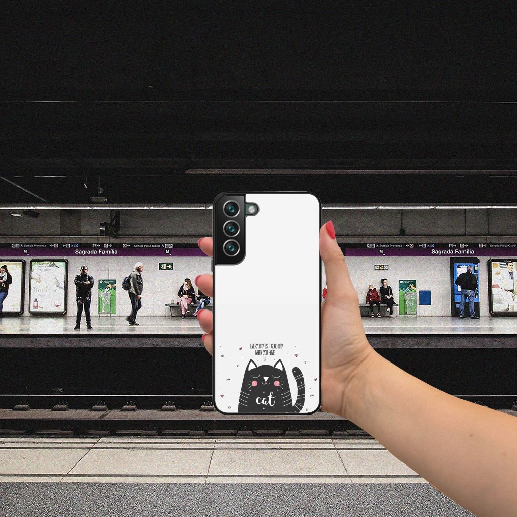 Samsung Galaxy S22 Plus Hoesje Cat Good Day B2C Telecom