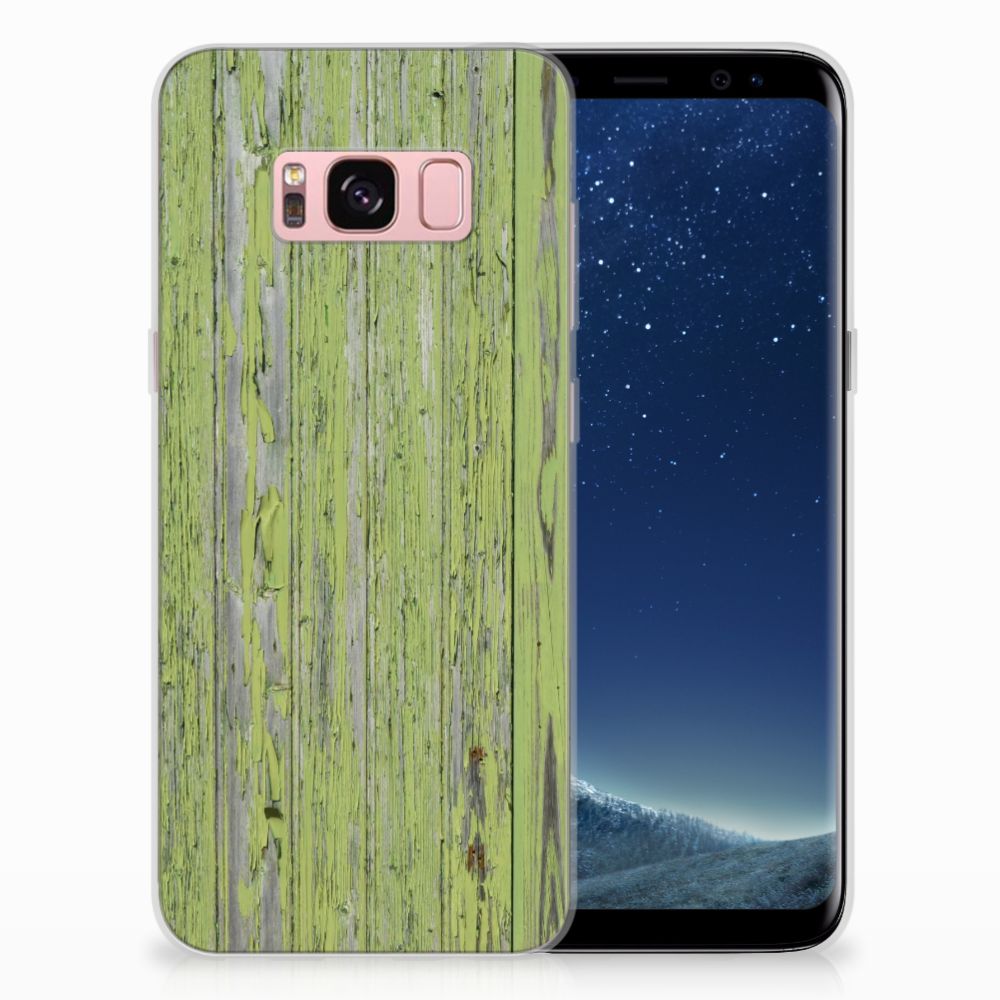 Samsung Galaxy S8 Bumper Hoesje Green Wood