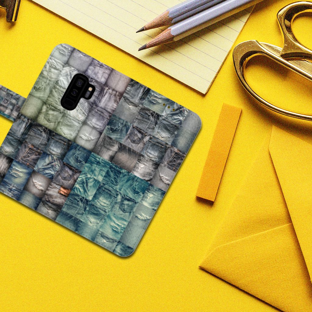Wallet Case met Pasjes Samsung Galaxy S9 Plus Spijkerbroeken