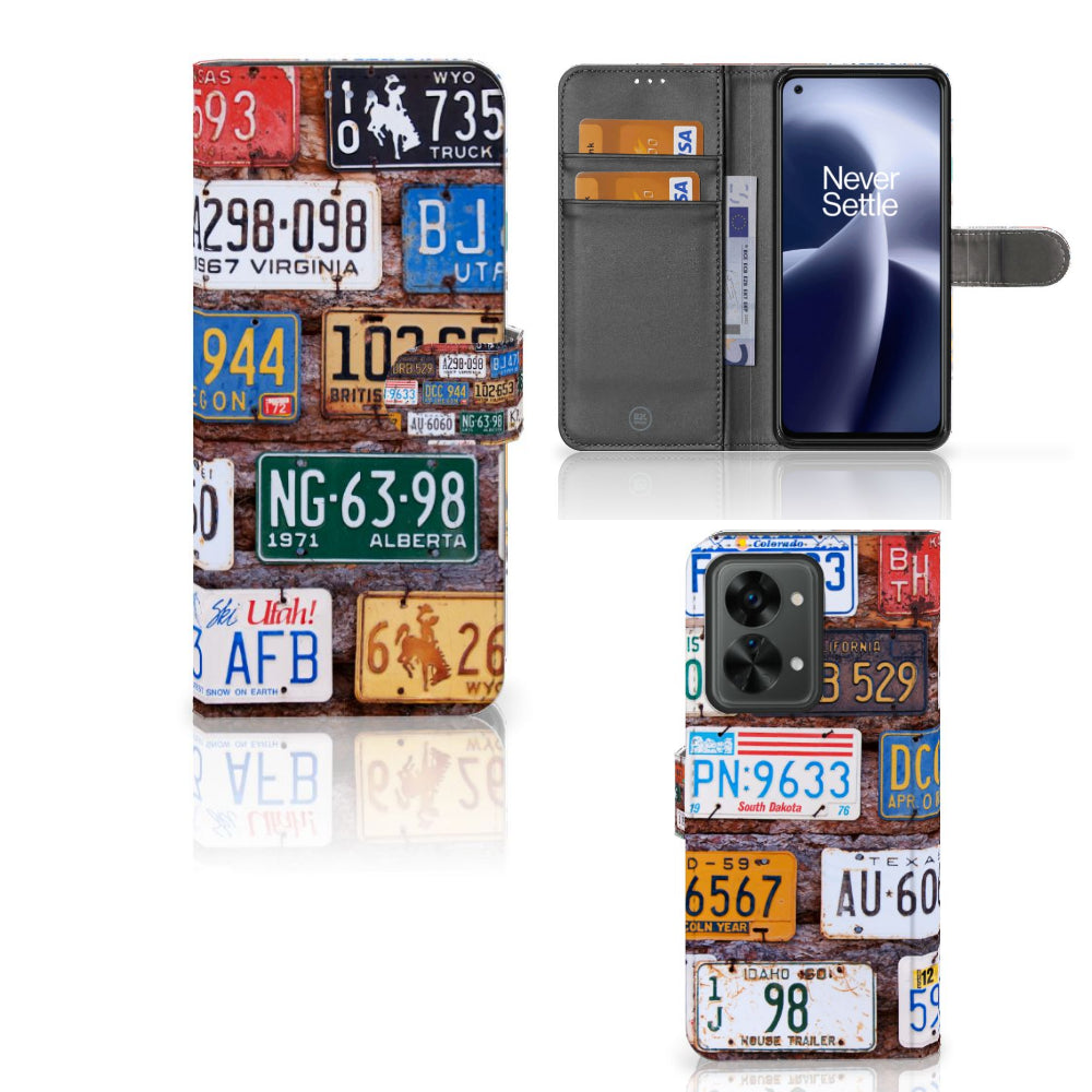 OnePlus Nord 2T Telefoonhoesje met foto Kentekenplaten