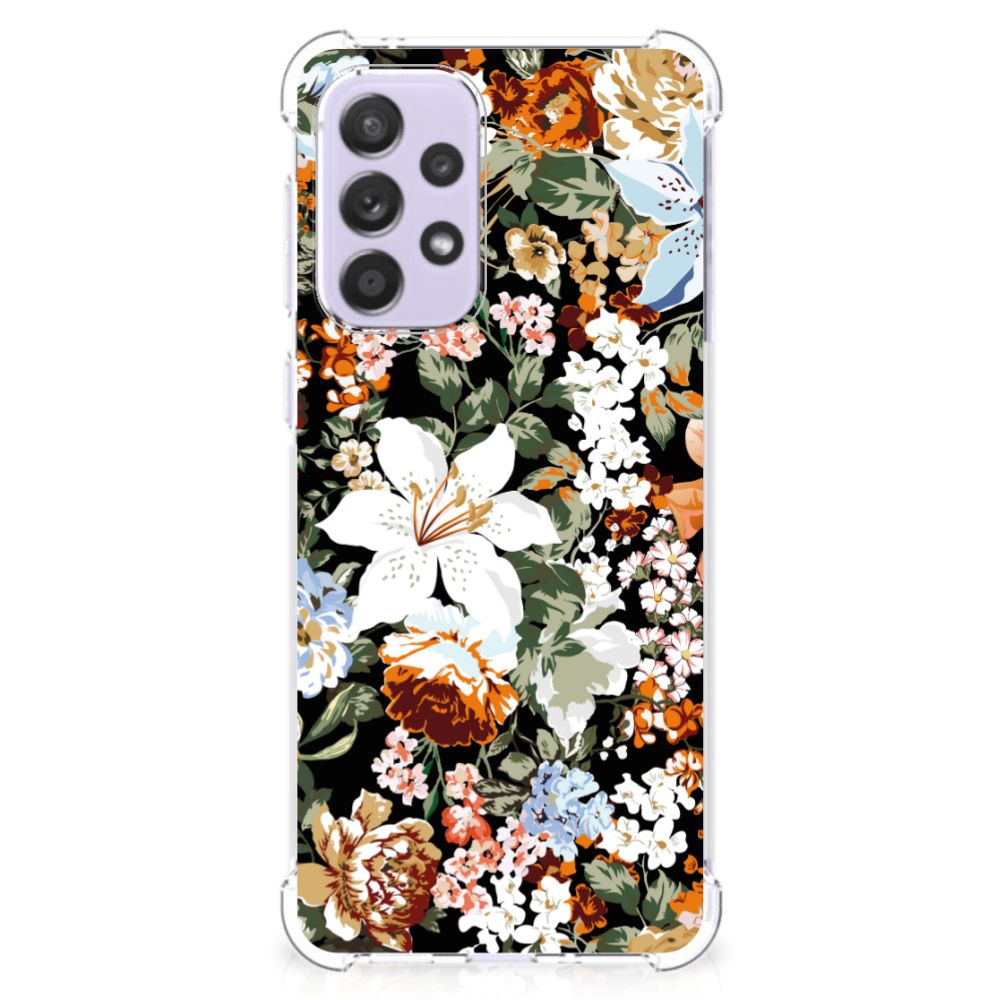 Case voor Samsung Galaxy A33 Dark Flowers