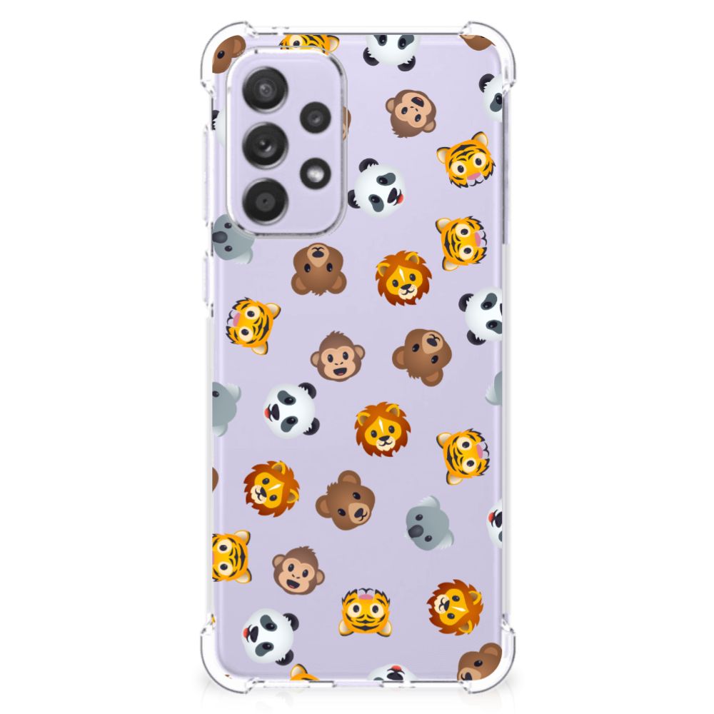 Doorzichtige Silicone Hoesje voor Samsung Galaxy A33 Dieren Emojis B2C Telecom