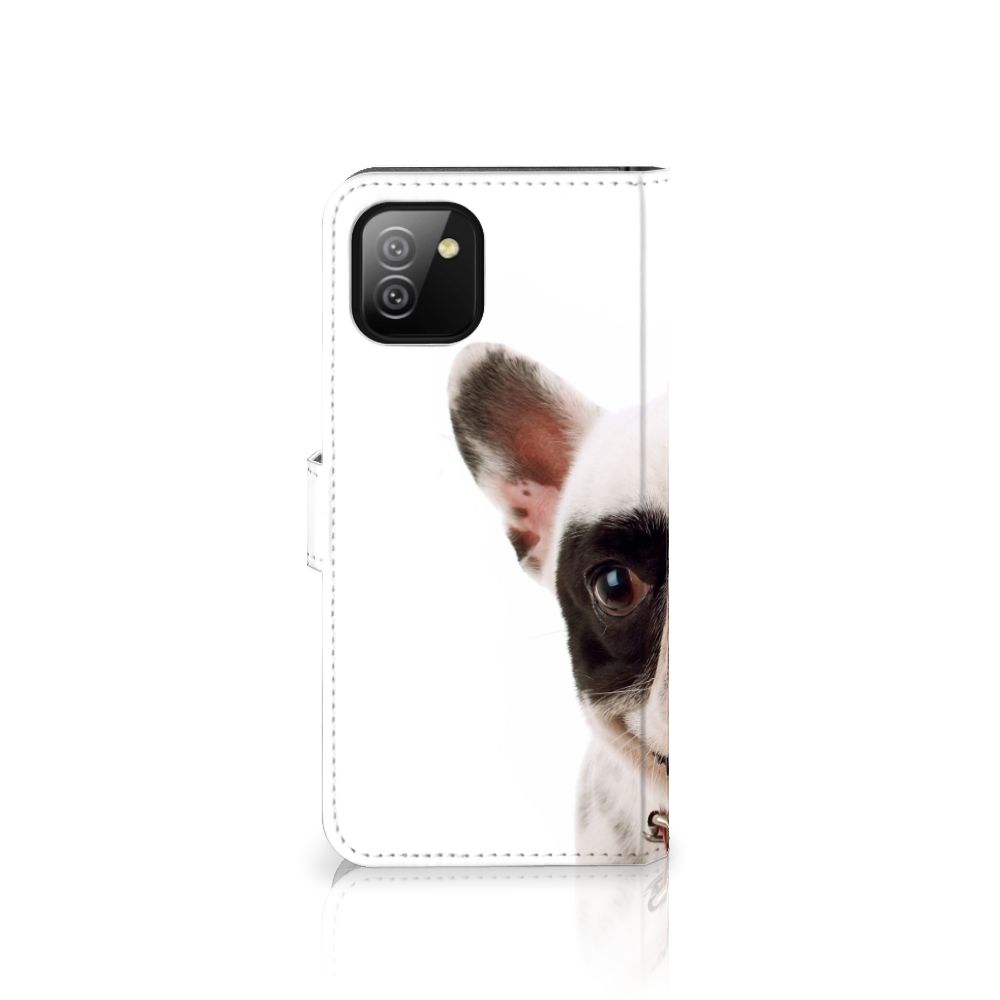 Samsung Galaxy A03 Telefoonhoesje met Pasjes Franse Bulldog